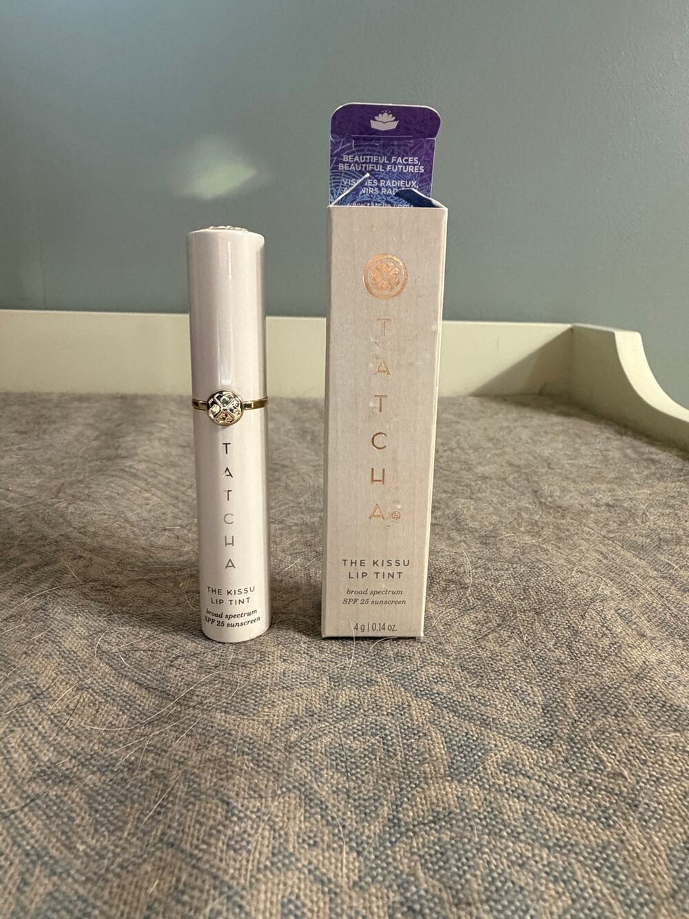 Tatcha the kissu lip tint shade plum blossom